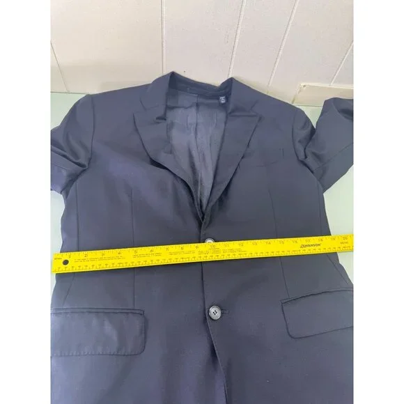 Loro Piana Faconnable Blazer Sport Coat 50R Navy Blue 2 Button Double Vent - Picture 8 of 12